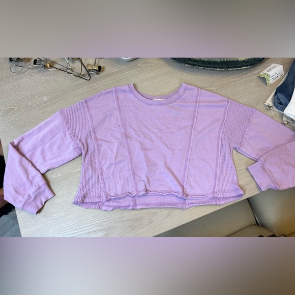 Altar'd State Sweaters - Altard state lavender cropped sweater